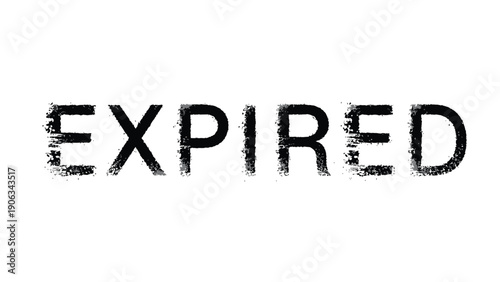 Expired Stamp: A close-up shot of an expired stamp, the word EXPIRED boldly imprinted, signifying the end of validity or usefulness.