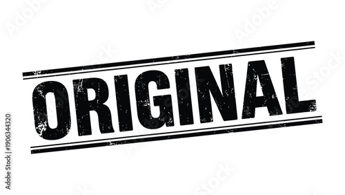 Original Seal: A bold ORIGINAL stamp, a symbol of authenticity and quality, prominently displayed, making a strong statement of genuine value. 