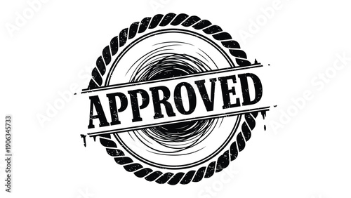 Approved Stamp: The classic Approved stamp, a symbol of validation and authorization, perfect for conveying endorsement and assurance.