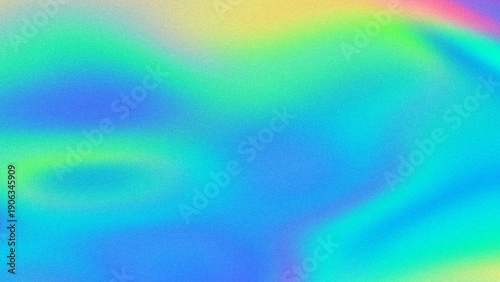 Iridescent Pastel Wave Pattern in Blue and Green for Y2K, 2000s Design