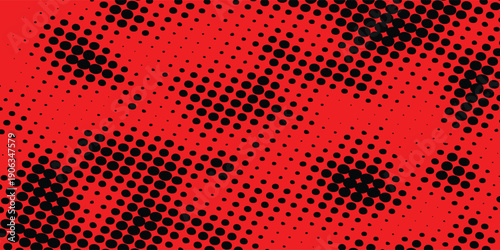 Dramatic red and black hand drawn ink splash for gaming and rock music.