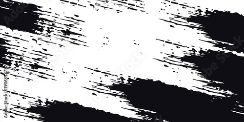 Abstract White brush strokes background with dynamic grunge texture.