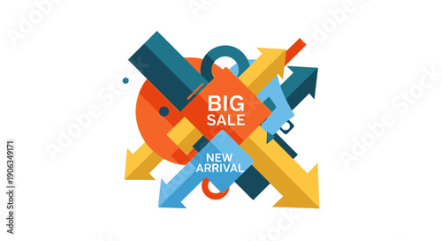 Big Sale New Arrival Arrows Abstract Background