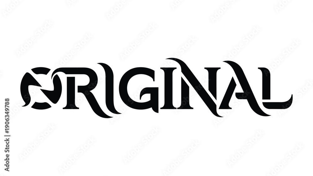 Fototapeta premium Original: A striking display of the word original in a captivating and artistic font, embodying authenticity, creativity, and unique expression.