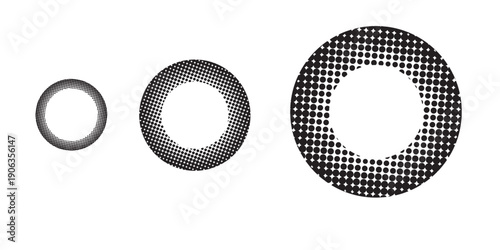 Set of black concentric circles. Sonar or a collection of sound wave rings. Pointed and linear epicenters, targets, radar icon concepts. Radial ripple signals or vibration elements.