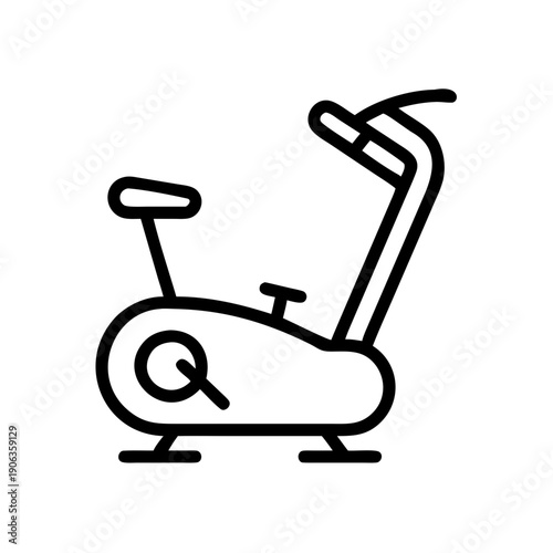 Exercise Bike icon for web and graphic design
