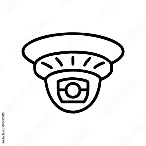 Fire Detector Ceiling Mounted Smoke Or Heat Detec icon for web and graphic design