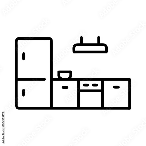 Kitchen Kitchen Cabinetry And Appliances icon for web and graphic design