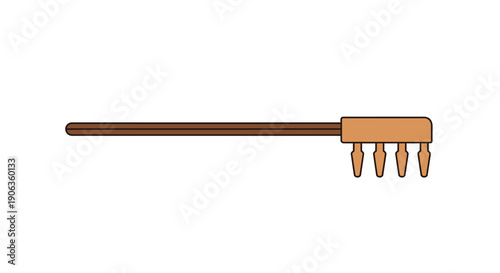 A simple illustration of a garden fork.