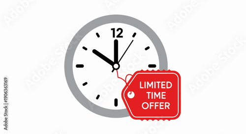Clock with Limited Time Offer tag