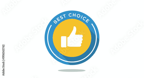 Best Choice Thumbs Up Icon - Approved, Excellent, Top Pick