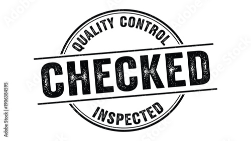 Quality Control Stamp: A bold and official quality control stamp, conveying confidence in the inspected product, emphasizing reliability and attention to detail.