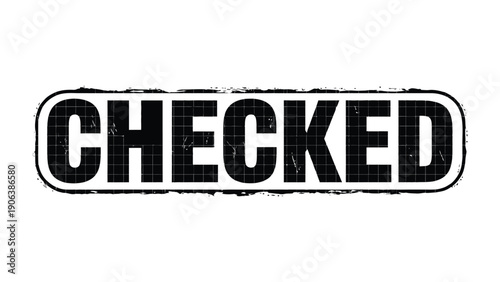 Checked Seal: A bold Checked seal commands attention, its stark design conveying a sense of finality and clarity.