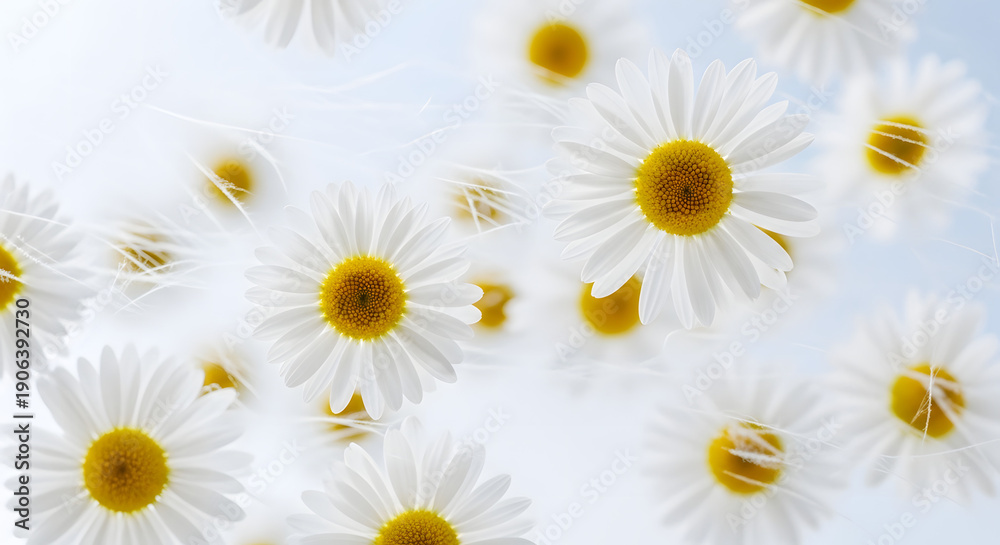 Obraz premium Beautiful cream flowers bouquet