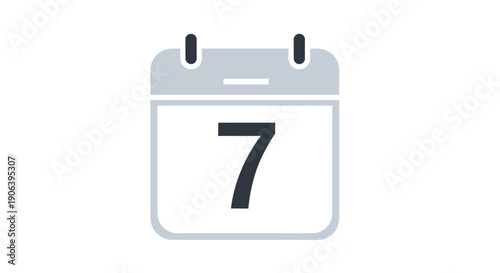 calendar date 7 icon.