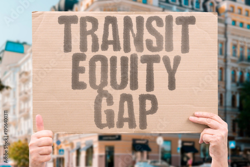 Cuadro en lienzo "Transit Equity Gap" Service disparities harm disadvantaged groups