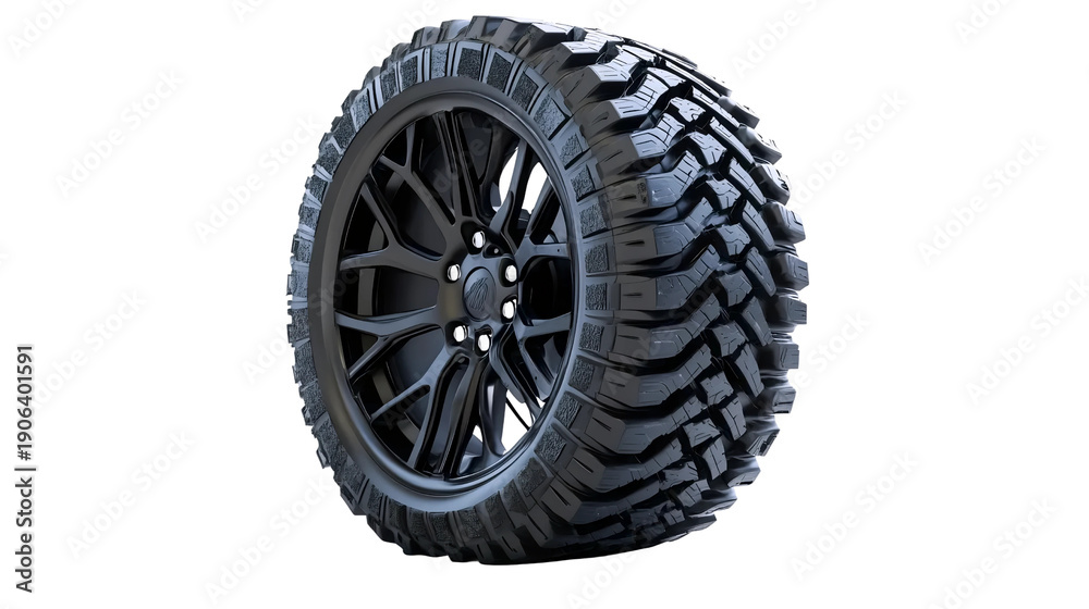 Obraz premium Rugged Offroad Tyre Rim