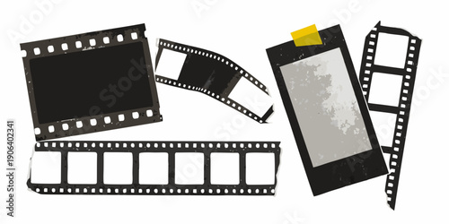 Film strips and slides a collection of vintage photographic materials