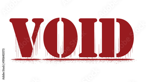 The Void: The word void is written in a bold, sans-serif font, suggesting emptiness, absence, or nothingness. The word evokes feelings of isolation, or an empty space, with subtle textures.