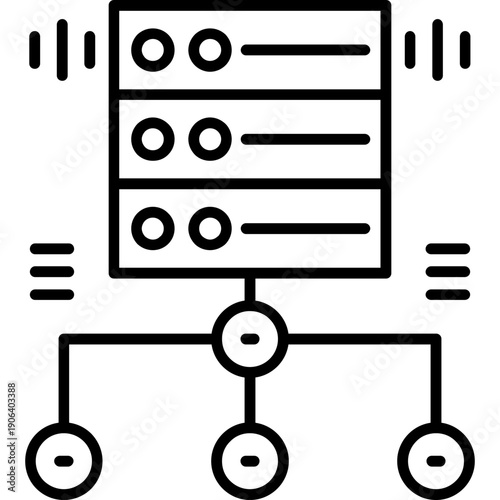 Cluster Icon Vector Element