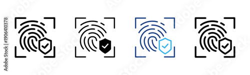 Strong Identity icon set multiple style collection