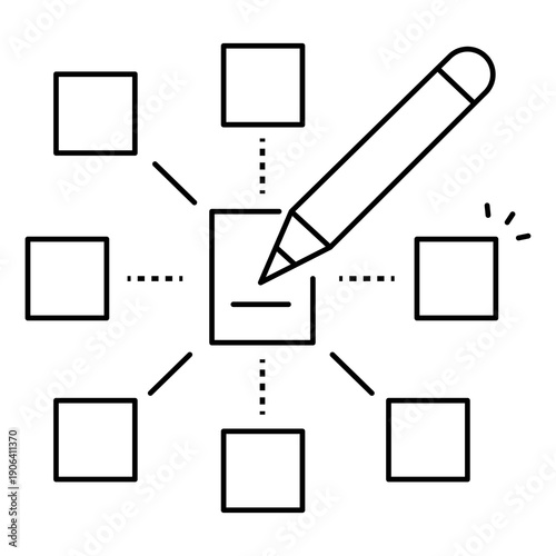 Algorithm Icon Representing Programming Logic And Computational Process Design