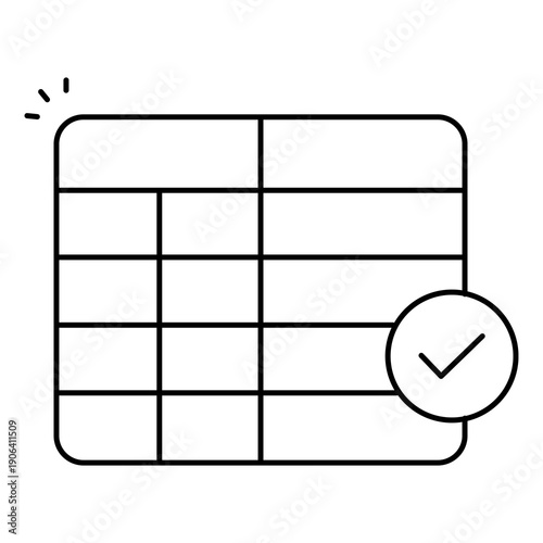 Frequency Table Icon Symbolizing Data Distribution And Statistical Insights