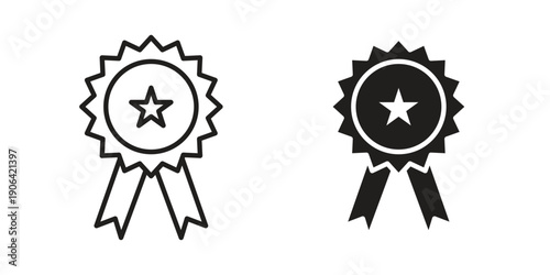 Accreditation icons In Trendy Design Vector Eps 10, Editable Stroke and solid flat.