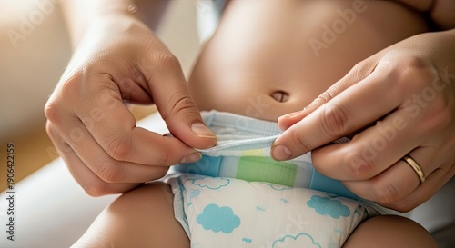 Wallpaper Mural Baby Diaper Change – Close up of Hands Changing a Baby's Diaper Torontodigital.ca