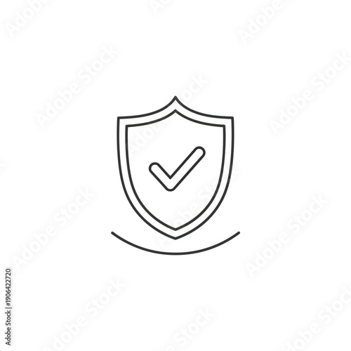 Free Download A shield icon with a checkmark inside, symbolizing security and verification. - GFXLoad