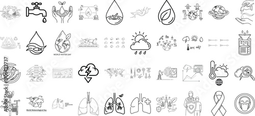 Collection of ancient symbols and mystical alchemical emblems from various traditions