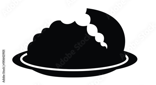 Delicious Chocolate Cake Slice with Whipped Cream on a Plate