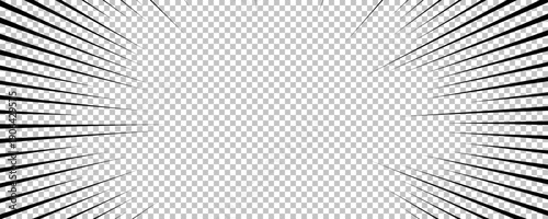 Black comic book transparent background