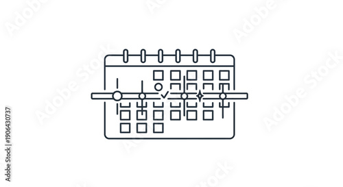 calendar date selection scheduling planning icon.