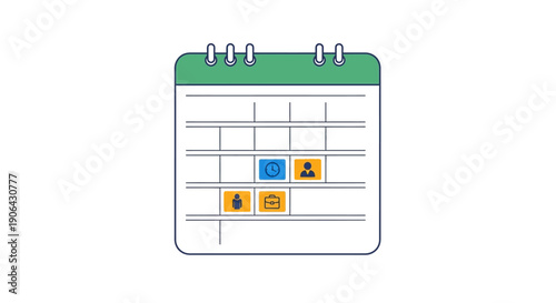 Calendar schedule planning organization.