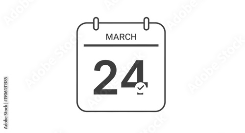 March 24 calendar date reminder.
