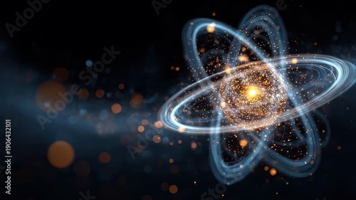 Cosmic swirl of stars and energy captured in deep space during a stellar exploration event