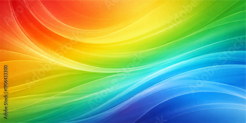 Abstract colorful rainbow background with bright light waves and a textured motion design featuring a vibrant spectrum of colors in a blurred pattern for an artistic wallpaper backdrop