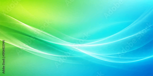 Abstract blue wave background with smooth flowing lines and light motion design in a modern vector style