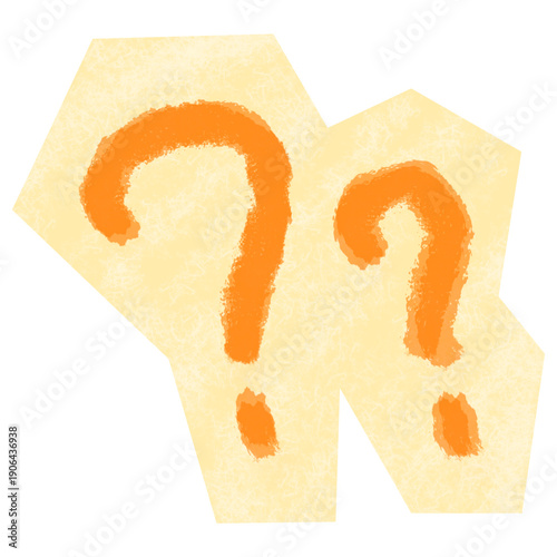 Question mark cutout