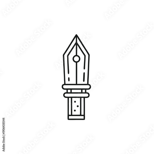 Minimalist Pixel Art Potion Silhouette, Black and White Alchemical Flask for Retro Games