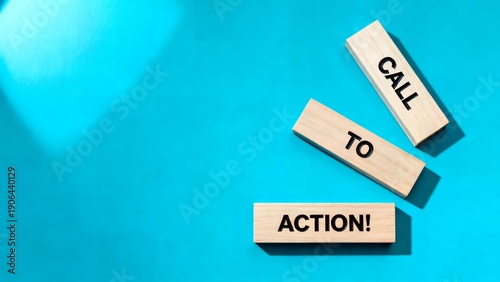 Bold wooden blocks spelling 