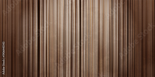 Closed coffee mocha brown  curtains with spotlight and vignetting as bg for Broadway or circus events. Realistic aesthetic vector illustration of pleated curtains with velvet texture and gradient mesh