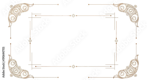 Elegant Certificate Border Template – Decorative Frame Minimal Design