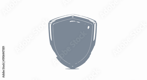 A simple shield emblem icon for security or protection concepts