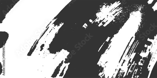 Detailed black and white grunge vector illustration of a world map featuring an ink splash texture with dirty paint splatters and a silhouette of the Europe continent on a distressed frame