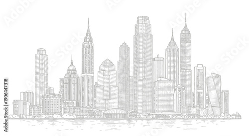 sketch of the city hall