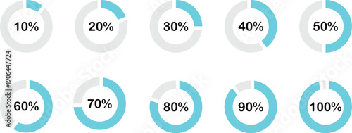 Precent flat color design concept