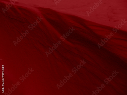 фотографія Abstract view of red sand dunes or snow on an alien planet surface