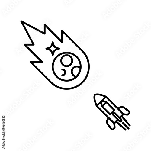 Attack on meteorite icon
